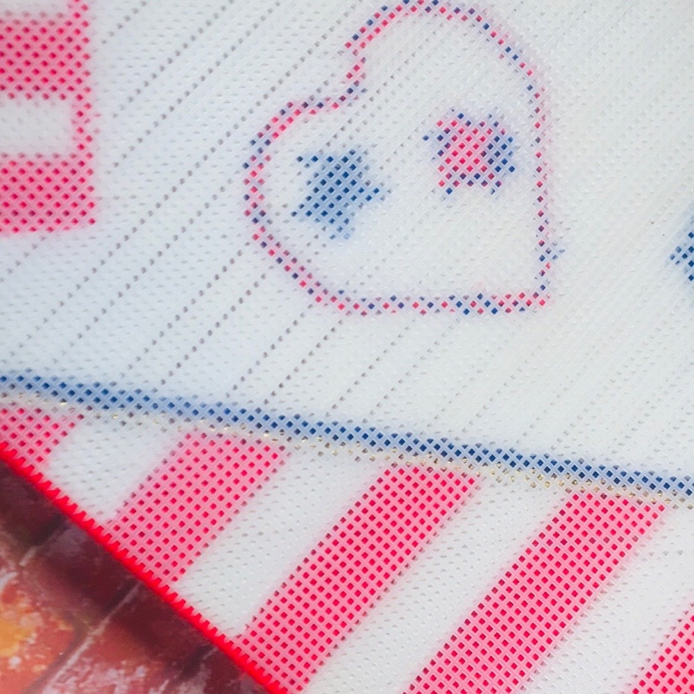 Vintage Handmade Patriotic Heart American Flag Needlepoint Wall Hanging - Picture 8 of 8